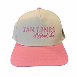 Katydid Tan Lines & Good Times Pink and Cream Trucker Hat